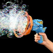 MNBFYX Bubble Gun Bubble Machine Dinosaur Bubble Blower Toy for Kids and Toddlers Large Bubble Blower Maker Big Bubbles in Bubble Gun Party Favors Birthday Gifts